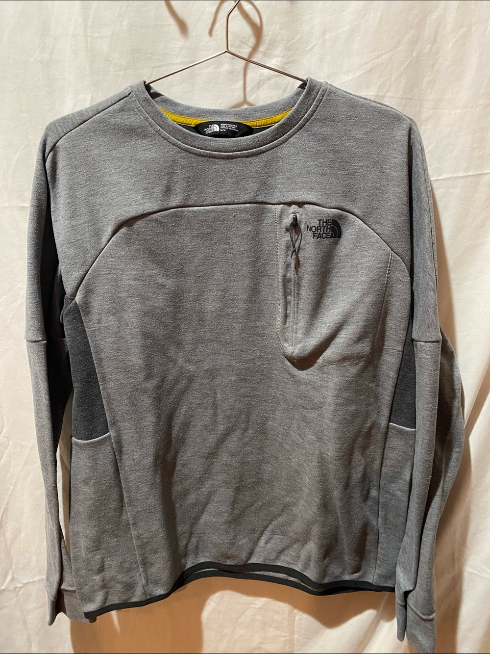 The North Face Men's Heather Gray Crewneck Pullover